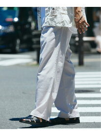 リネンブレンド 1タック "レイジー" パンツ JOURNAL STANDARD relume ジャーナル スタンダード レリューム パンツ スラックス・ドレスパンツ ブルー カーキグリーン ブラック グレー【送料無料】[Rakuten Fashion]