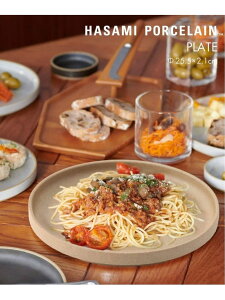 �yHASAMI PORCELAIN/�n�T�~�|�[�Z�����zPLATE 25.5cm JOURNAL STANDARD FURNITURE �W���[�i���X�^���_�[�h�t�@�j�`���[ �H��E�������E�L�b�`���p�i �H��E�M �x�[�W�� �z���C�g �u���b�N�y���������z[Raku
