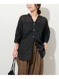 ラミーギャザースリーブブラウス JOURNAL STANDARD relume ジャーナル スタンダード レリューム トップス シャツ・ブラウス ホワイト ブラック ブルー【送料無料】[Rakuten Fashion]