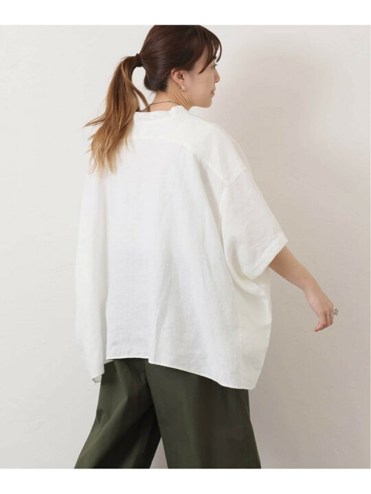楽天市場】40リネンワッシャー Vスキッパーシャツ journal standard 