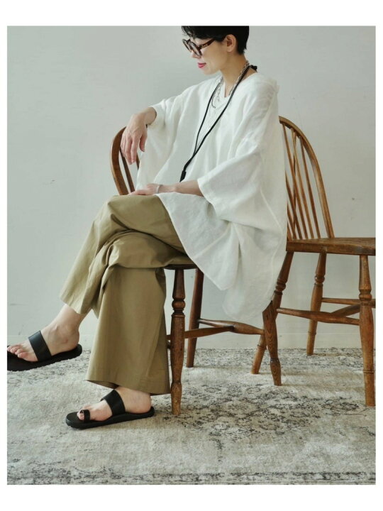 楽天市場】40リネンワッシャー Vスキッパーシャツ journal standard 