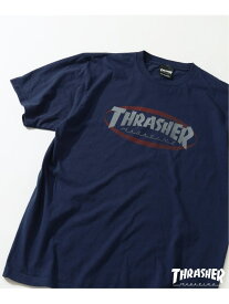 THRASHER / スラッシャー 別注 プリントTシャツ JOURNAL STANDARD relume ジャーナル スタンダード レリューム トップス カットソー・Tシャツ ホワイト ブラック ネイビー【送料無料】[Rakuten Fashion]