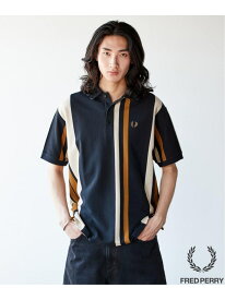 FRED PERRY for JOURNAL STANDARD / ストライプピケ ポロシャツ JOURNAL STANDARD ジャーナル スタンダード トップス ポロシャツ ネイビー【送料無料】[Rakuten Fashion]