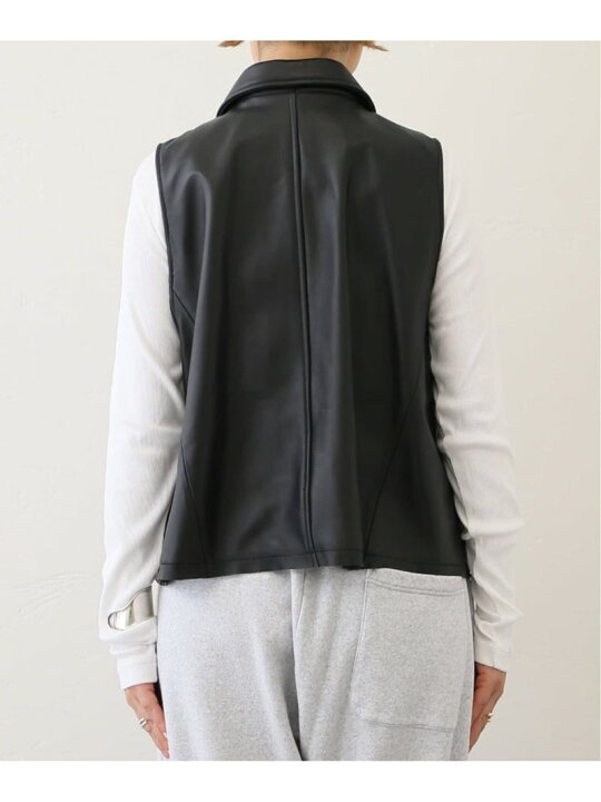 楽天市場】レザーショート ライダースベスト journal standard luxe 
