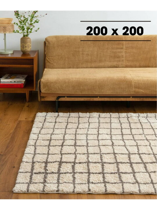 楽天市場】【SALE／20%OFF】GRID RUG 200x200 グリッド ラグ JOURNAL 