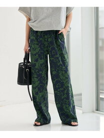《WEB限定追加予約4》コントラストフラワープリントパンツ JOURNAL STANDARD relume ジャーナル スタンダード レリューム パンツ その他のパンツ ベージュ ブラック グリーン【先行予約】*【送料無料】[Rakuten Fashion]