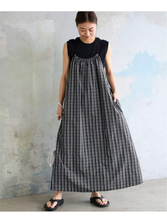 楽天市場】【SALE／30%OFF】《追加》タフタチェックギャザーワンピース 