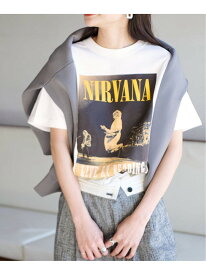 《追加》NIRVANA ロックT JOURNAL STANDARD ジャーナル スタンダード トップス カットソー・Tシャツ ホワイト【送料無料】[Rakuten Fashion]