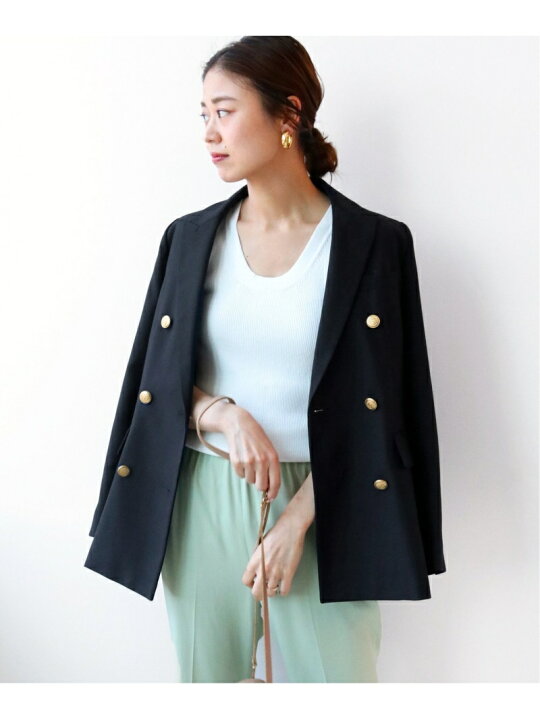楽天市場】T/Wギャバ NAVY ブレザー JOURNAL STANDARD relume 