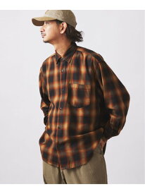 フランネル オンブレ チェック シャツ JOURNAL STANDARD relume ジャーナル スタンダード レリューム トップス シャツ・ブラウス グレー ブラウン ネイビー【先行予約】*【送料無料】[Rakuten Fashion]