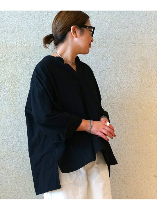 楽天市場】【SALE／30%OFF】ダンプワッシャー キーネックブラウス 