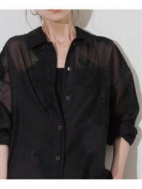 《追加2》シアーレースビッグシャツ JOURNAL STANDARD ジャーナル スタンダード トップス シャツ・ブラウス ブラック【送料無料】[Rakuten Fashion]