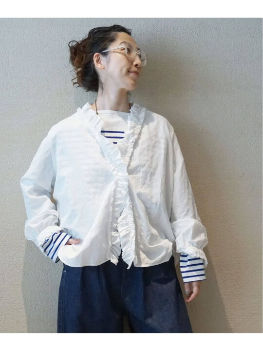 楽天市場】CLシャンブレー フリルブラウス journal standard luxe 
