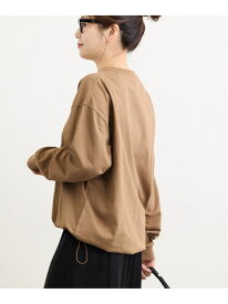 《追加2》シャーリングロングスリーブTシャツ JOURNAL STANDARD ジャーナル スタンダード トップス カットソー・Tシャツ ブラウン ネイビー ホワイト ブラック【送料無料】[Rakuten Fashion]