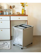 《予約》【tower/タワー】JSF別注 目隠し分別ダストワゴン 45L 2分別 JOURNAL STANDARD FURNITURE ジャー…