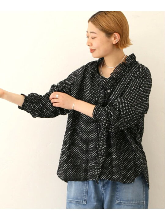楽天市場】ローンドット フリルブラウス journal standard luxe 