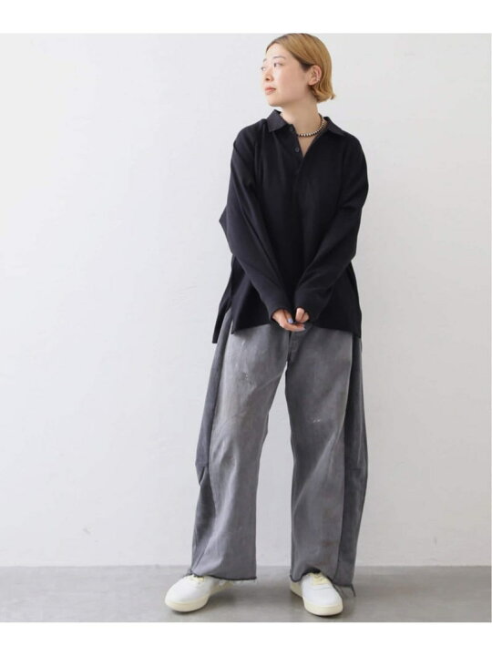 楽天市場】【SALE／30%OFF】リブボーダームジ ポロプルオーバー 