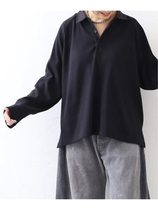 楽天市場】【SALE／30%OFF】リブボーダームジ ポロプルオーバー 