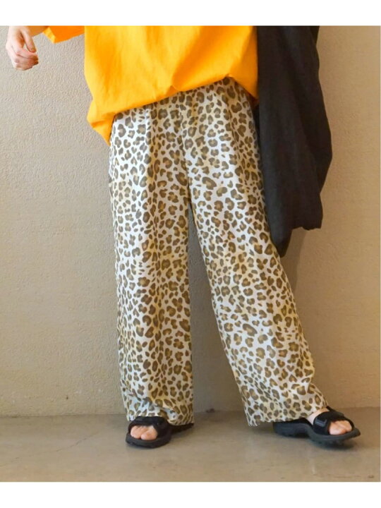 楽天市場】バックサテンレオパ イージーパンツ journal standard luxe  