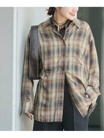 《追加2》レーヨンチェックシャツ JOURNAL STANDARD ジャーナル スタンダード トップス シャツ・ブラウス ブラウン ブラック【送料無料】[Rakuten Fashion]