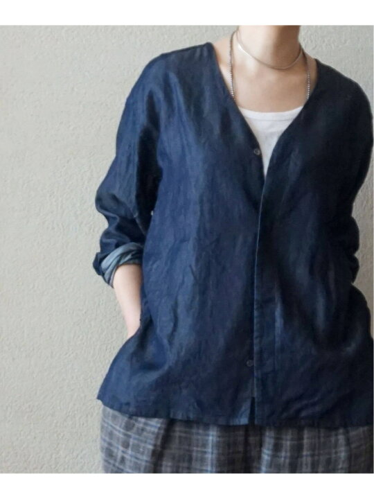 楽天市場】リヨセルデニム Vネックシャツ journal standard luxe 