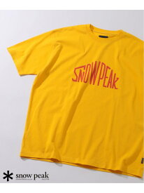 SNOWPEAK / スノーピーク 別注 "トラペゾイド" ロゴTシャツ JOURNAL STANDARD relume ジャーナル スタンダード レリューム トップス カットソー・Tシャツ イエロー ホワイト グレー ネイビー【送料無料】[Rakuten Fashion]