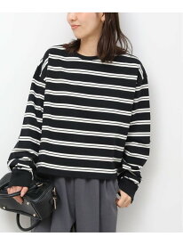 オーバーサイズボーダーロングスリーブTEE JOURNAL STANDARD relume ジャーナル スタンダード レリューム トップス カットソー・Tシャツ ブラウン ブラック ベージュ【送料無料】[Rakuten Fashion]