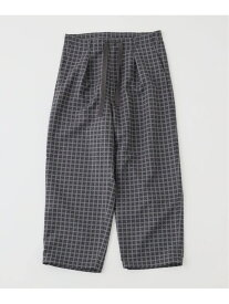 チェックパターン オーバーパンツ JOURNAL STANDARD ジャーナル スタンダード パンツ スラックス・ドレスパンツ グレー ネイビー【送料無料】[Rakuten Fashion]