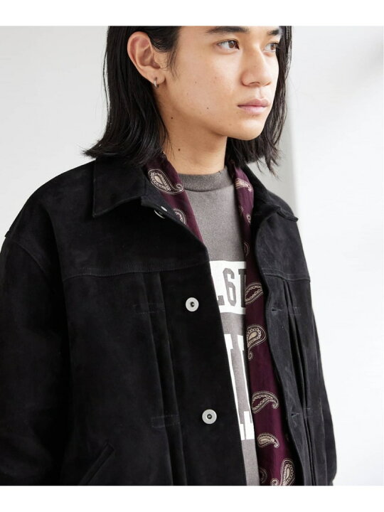 楽天市場】【SALE／30%OFF】ゴートスエード トラッカージャケット 