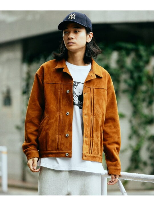 楽天市場】【SALE／30%OFF】ゴートスエード トラッカージャケット 