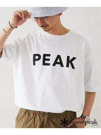 《予約》【SNOW PEAK / スノーピーク】別注 SP Logo Tシャツ JOURNAL STANDARD relume ジャーナル スタンダード レリューム トップス カットソー・Tシャツ ブラック ホワイト ピンク【先行予約】*【送料無料】[Rakuten Fashion]