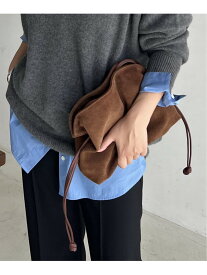 《予約》【AULENTTI/オウレンティ】キンチャクBAG SWEDE JOURNAL STANDARD ジャーナル スタンダード バッグ ショルダーバッグ ブラウン【先行予約】*【送料無料】[Rakuten Fashion]