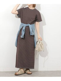 《予約》別注【YONETOMI/ヨネトミ】 ボーダーワンピース JOURNAL STANDARD relume ジャーナル スタンダード レリューム ワンピース・ドレス ワンピース ブラウン ネイビー パープル【先行予約】*【送料無料】[Rakuten Fashion]