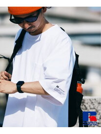 吸水速乾 RUSSELL ATHLETIC 別注 Dri-Power(R) BIG Tシャツ JOURNAL STANDARD relume ジャーナル スタンダード レリューム トップス カットソー・Tシャツ ブルー グレー ブラック ホワイト【送料無料】[Rakuten Fashion]