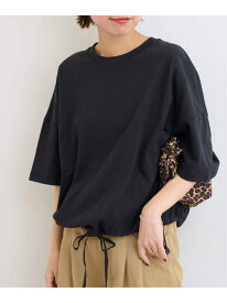 《追加3》ギャザーヘムショートスリーブTシャツ JOURNAL STANDARD relume ジャーナル スタンダード レリューム トップス カットソー・Tシャツ ブラック ホワイト グレー ベージュ【送料無料】[Rakuten Fashion]