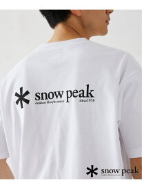 【SNOWPEAK / スノーピーク】別注 ロゴプリント Tシャツ JOURNAL STANDARD relume ジャーナル スタンダード レリューム トップス カットソー・Tシャツ ホワイト ブラウン グリーン カーキ パープル【送料無料】[Rakuten Fashion]