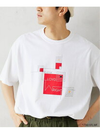 【Frank Lloyd Wright / フランク・ロイド・ライト】 別注Tシャツ JOURNAL STANDARD relume ジャーナル スタンダード レリューム トップス カットソー・Tシャツ ブラック ホワイト【送料無料】[Rakuten Fashion]