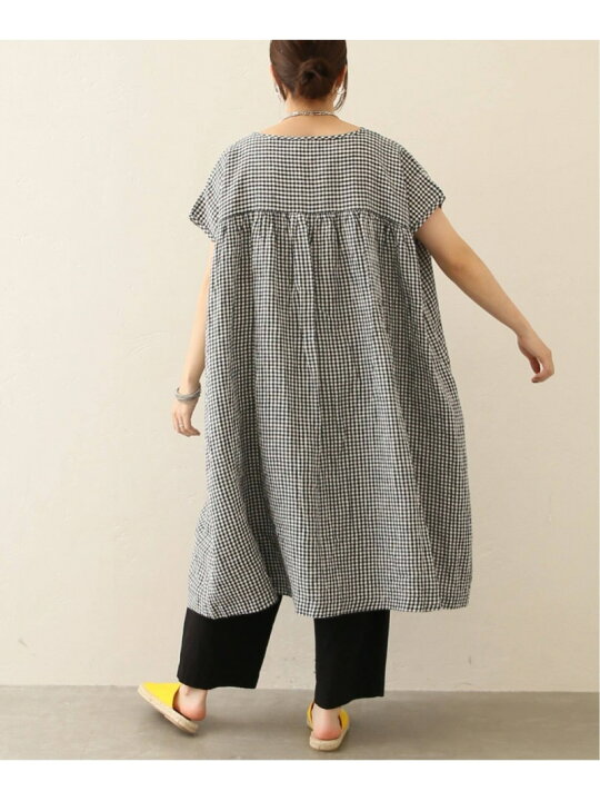 楽天市場】【SOIL/ソイル】LINEN GINGHAM GATHERED DRESS journal  