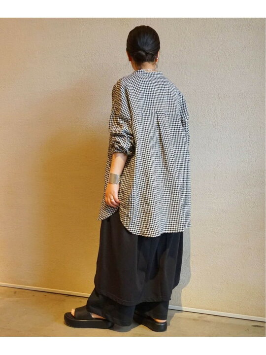 楽天市場】リネンギンガム スタンドカラーシャツ journal standard 