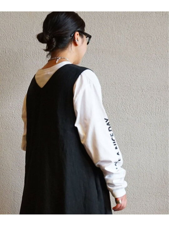 楽天市場】【SALE／30%OFF】リネンワッシャー Vネックノースリーブ  