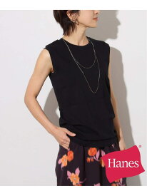 【Hanes / ヘインズ】RE JAPAN FIT FOR HER スリーブレスTシャツ JOURNAL STANDARD relume ジャーナル スタンダード レリューム トップス ノースリーブ・タンクトップ ブラック ホワイト[Rakuten Fashion]