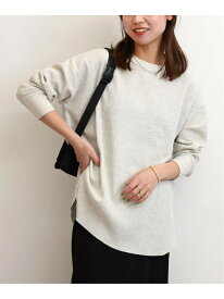 《追加予約》TCワッフルオーバーサイズロングスリーブTシャツ JOURNAL STANDARD relume ジャーナル スタンダード レリューム トップス カットソー・Tシャツ ブラック ベージュ ブラウン ホワイト【先行予約】*[Rakuten Fashion]