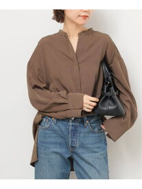 バンドカラースキッパーブラウス JOURNAL STANDARD relume ジャーナル スタンダード レリューム トップス シャツ・ブラウス ブラック ブラウン ベージュ【送料無料】[Rakuten Fashion]