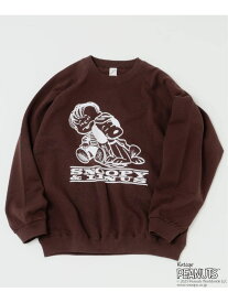 PEANUTS / ピーナッツ 別注 FANTASY A&G INC プリント スウェット HOLIDAY JOURNAL STANDARD relume ジャーナル スタンダード レリューム トップス スウェット・トレーナー ネイビー ベージュ ブラック ブラウン レッド【送料無料】[Rakuten Fashion]