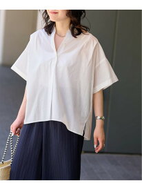 コットンボイルタックワイドプルオーバー JOURNAL STANDARD relume ジャーナル スタンダード レリューム トップス シャツ・ブラウス ブルー ホワイト ネイビー イエロー【送料無料】[Rakuten Fashion]