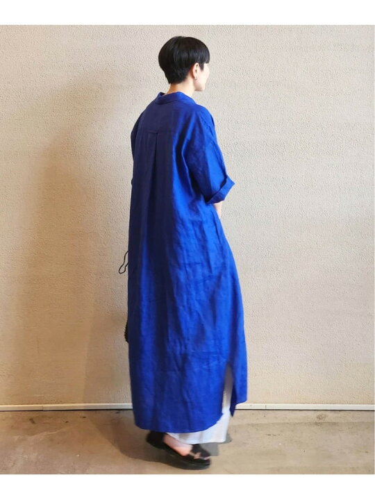 楽天市場】【SALE／30%OFF】40リネンワッシャー シャツワンピース 
