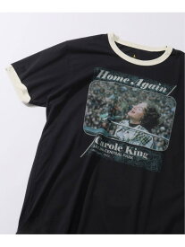 【SALE／30%OFF】BLUESCENTRIC 別注 リンガーT "CAROLE KING HOME AGAIN" JOURNAL STANDARD relume ジャーナル スタンダード レリューム トップス カットソー・Tシャツ ブラック【RBA_E】【送料無料】[Rakuten Fashion]