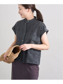 別注【TICCA / ティッカ】 レースフレンチシャツ JSP JOURNAL STANDARD ジャーナル スタンダード トップス シャツ・ブラウス カーキグリーン グレー ホワイト【送料無料】[Rakuten Fashion]