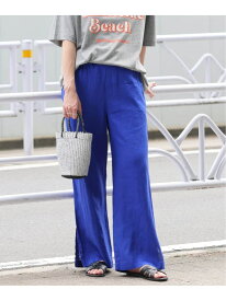 《WEB限定追加3》麻スリットイージーパンツ JOURNAL STANDARD relume ジャーナル スタンダード レリューム パンツ その他のパンツ ピンク ブルー【送料無料】[Rakuten Fashion]