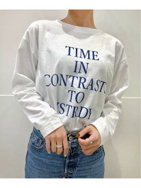 《追加2》TIME INロゴロングT JOURNAL STANDARD relume ジャーナル スタンダード レリューム トップス カットソー・Tシャツ ホワイト【送料無料】[Rakuten Fashion]